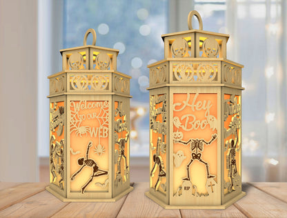 Halloween Witch Lantern SVG 3D Laser Cut File xTool