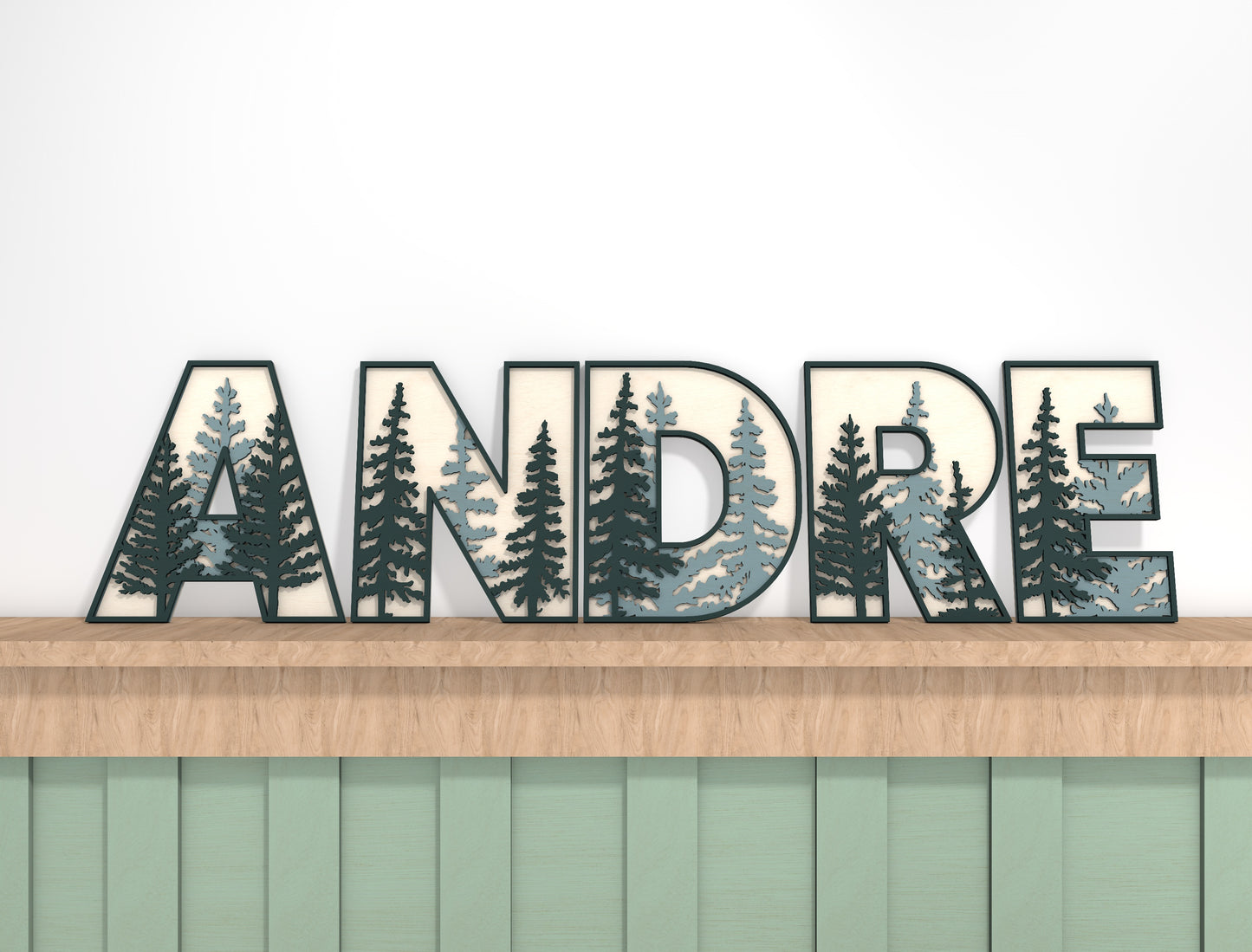 Forest Alphabet Letter SVG Bundle for Glowforge and LightBurn