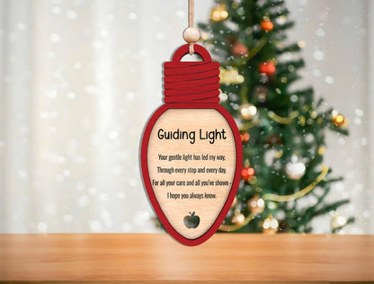 Teacher Appreciation Ornament SVG Bundle for Glowforge and LightBurn