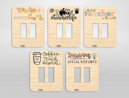 Teacher Clothespin Magnet Bundle SVG Laser Cut File for Glowforge and xTool