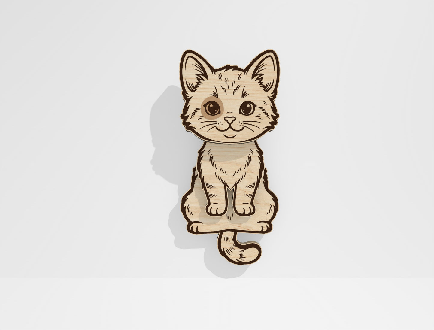Moving Cat Magnet SVG Bundle for Glowforge and xTool