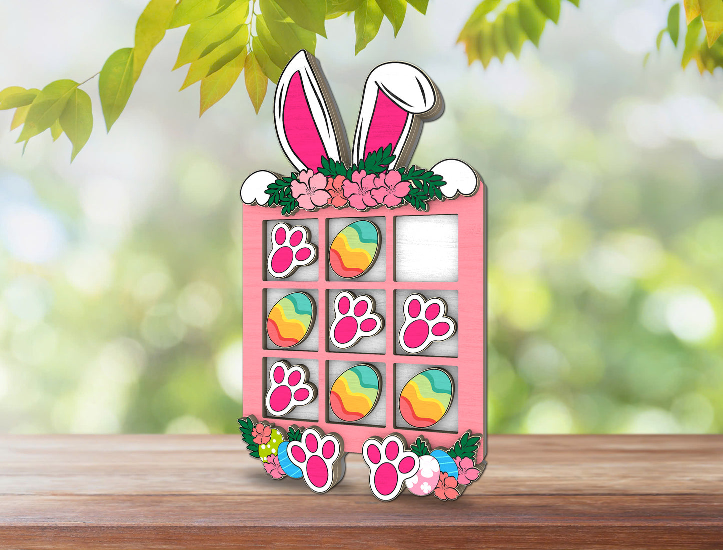 Easter Bunny Board Game SVG Bunny Paw Egg for xTool and LightBurn