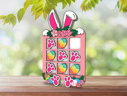 Easter Bunny Board Game SVG Bunny Paw Egg for xTool and LightBurn