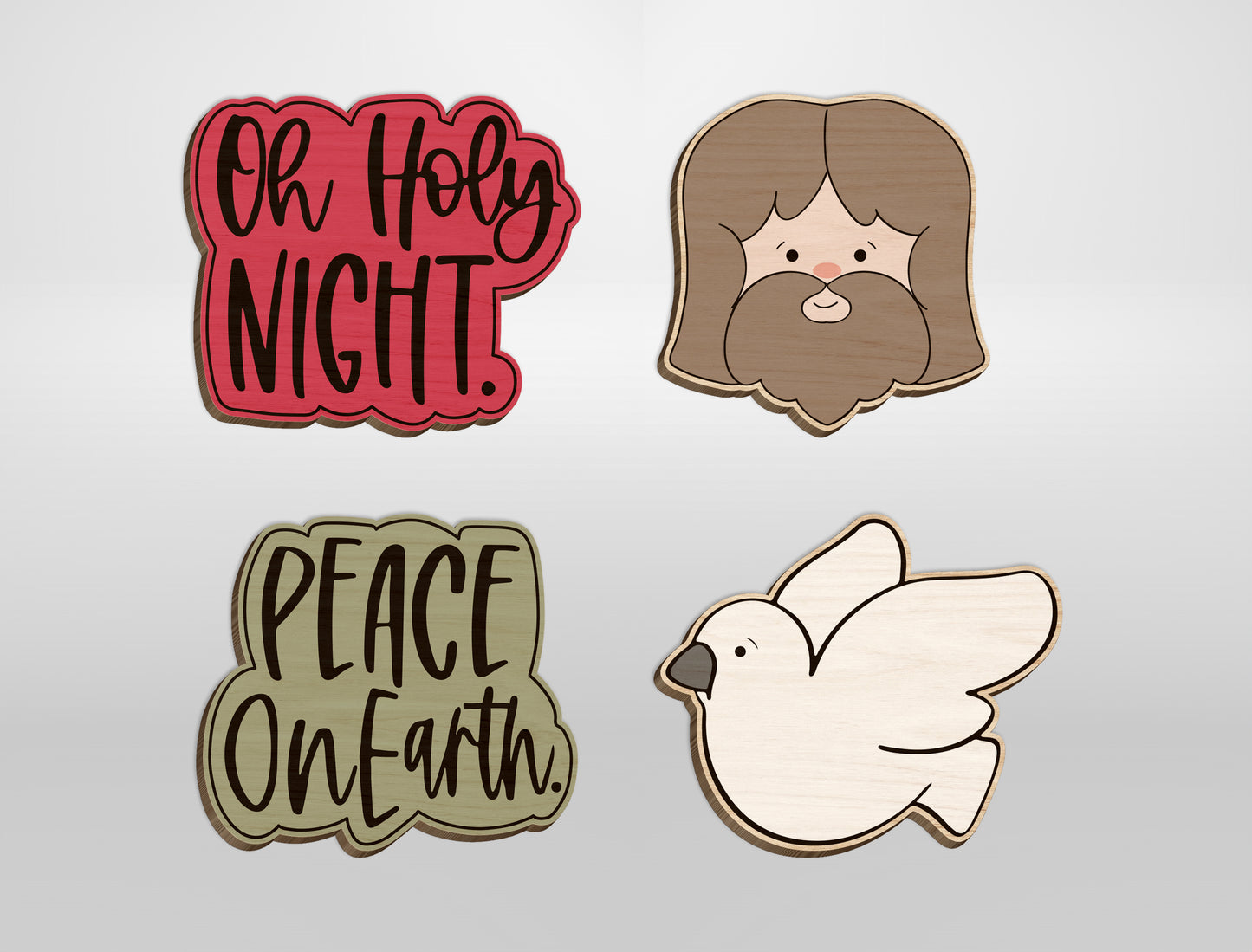 Christian Stud Earrings SVG Bundle Nativity Bible Icons 23 Designs for Glowforge