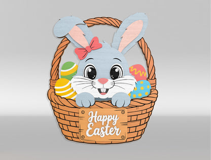 Happy Easter Bunny and Friends Bundle SVG 6 Designs for LightBurn and xTool