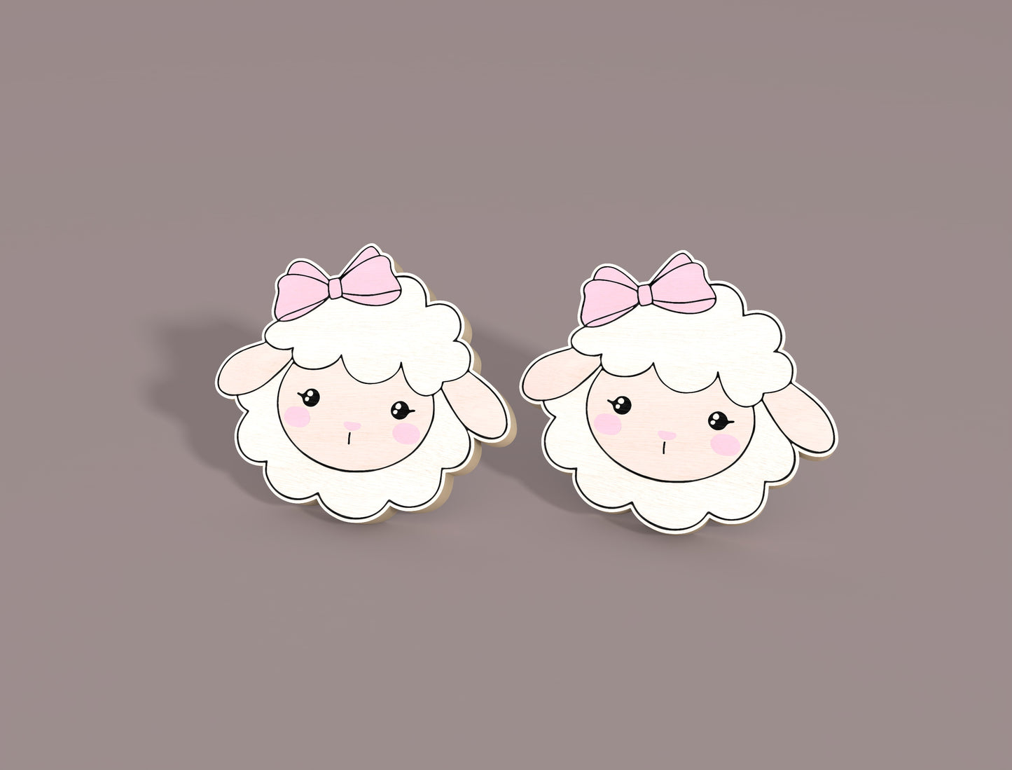 Easter Stud Earrings SVG Bundle Cute Animal Bunny 20 Designs for Glowforge