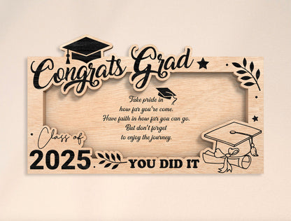 Congrats Grad Money Holder SVG Laser Cut File for xTool and LightBurn