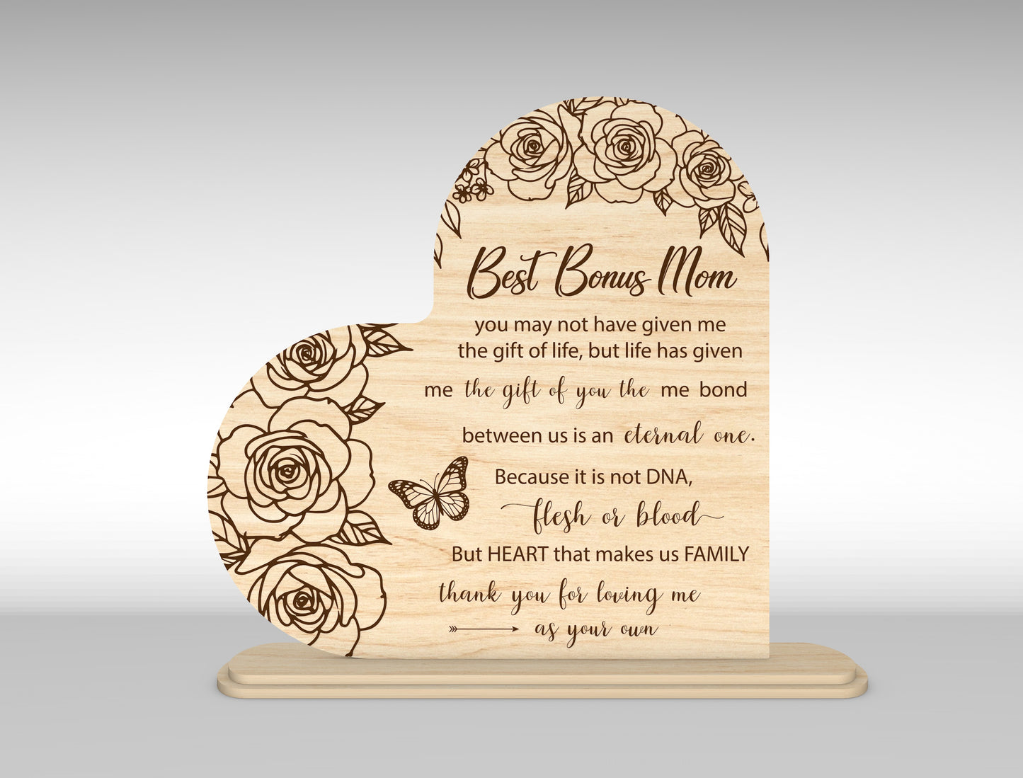 Mom Quote Heart Sign SVG Bundle Mother's Day for Glowforge and xTool