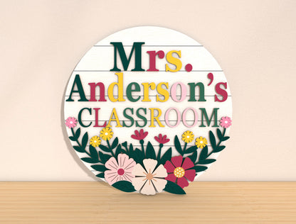 Teacher Apple Door Sign SVG Bundle Laser Cut File for Glowforge and xTool