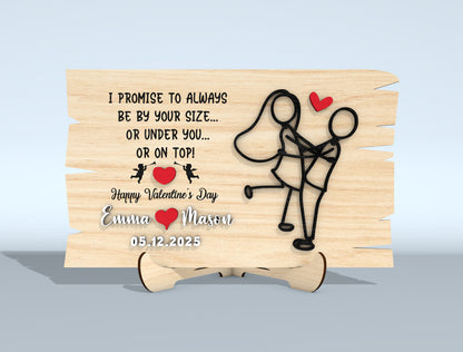 My Wife I Can’t Live Without You Laser Cut File | Couple Love Puzzle SVG | Romantic Wooden Sign Design | Glowforge, xTool, LightBurn, etc.