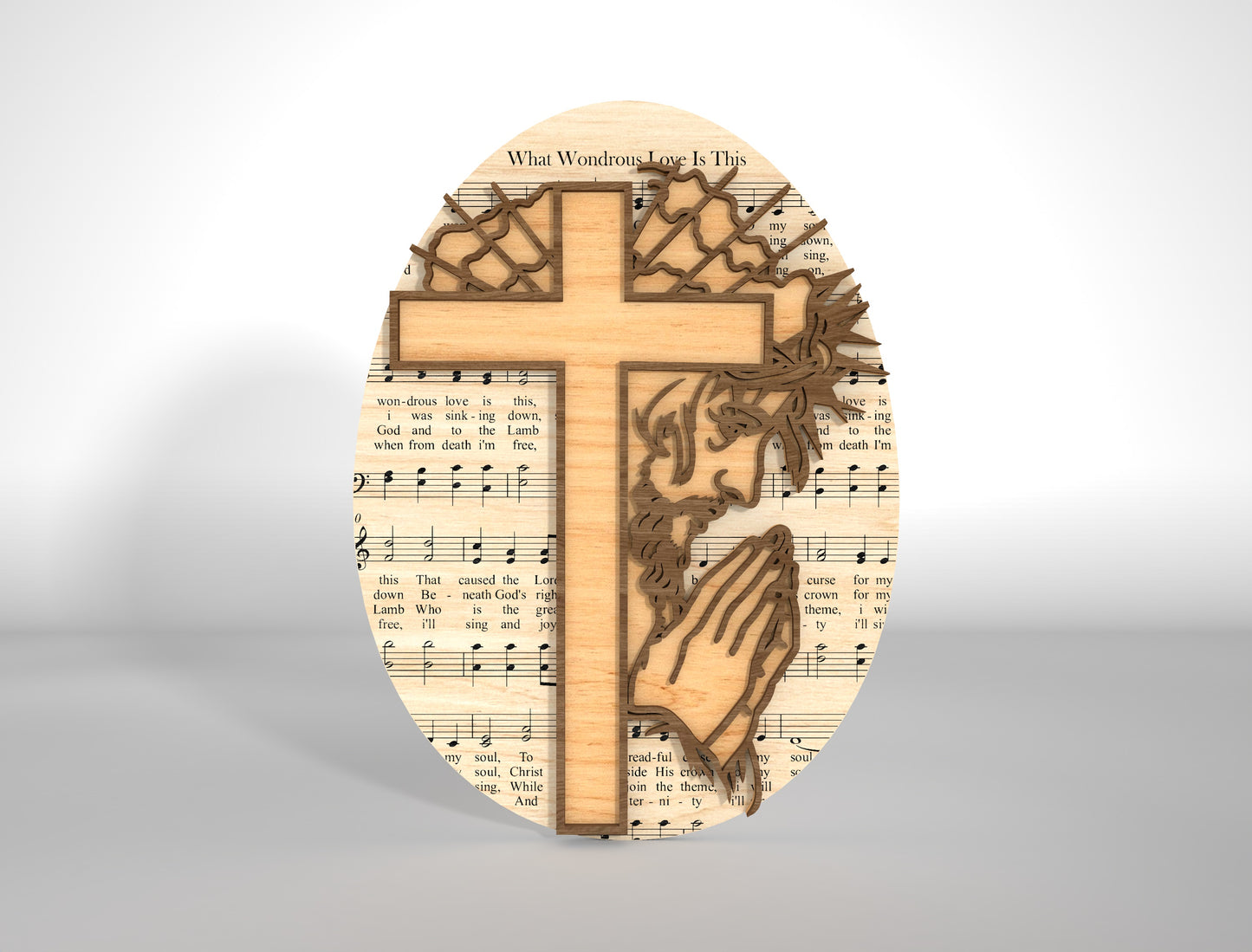 Christian Easter Cross Egg SVG Jesus Cross Decor for Glowforge and xTool