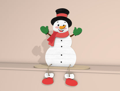 Christmas Character Shelf Sitter Laser Cut File | Ready to Cut | Glowforge, xTool, LightBurn, etc. My Store
