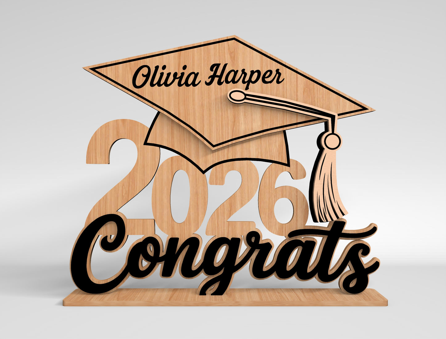Personalized Graduation Table Sign SVG for xTool and Glowforge