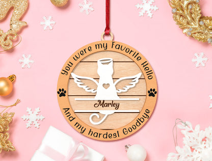 Pet Memorial Ornament SVG Laser Cut File for xTool and Glowforge