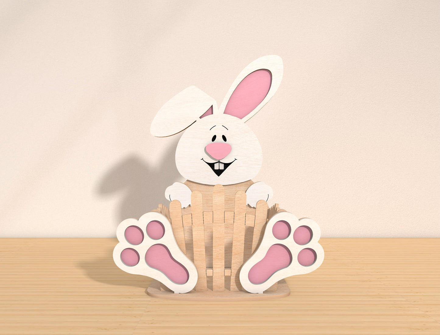 Easter Bunny Basket Holder SVG Bundle Cute Candy for Glowforge and xTool