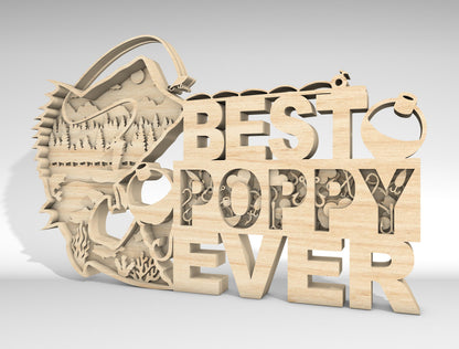 Best Poppy Ever Fishing Sign SVG Laser Cut File for xTool and Glowforge