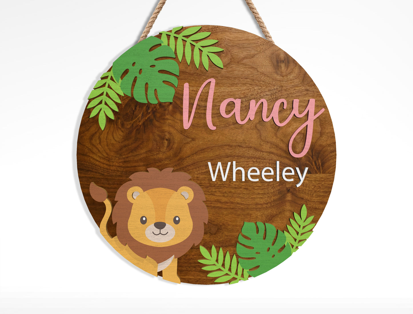 Safari Name Sign SVG Bundle Laser Cut File for Glowforge and xTool