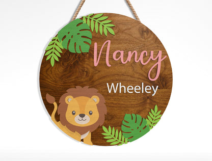 Safari Name Sign SVG Bundle Laser Cut File for Glowforge and xTool