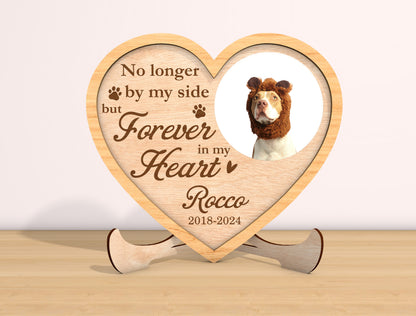 Custom Pet Memorial Heart Photo SVG Laser Cut File for LightBurn