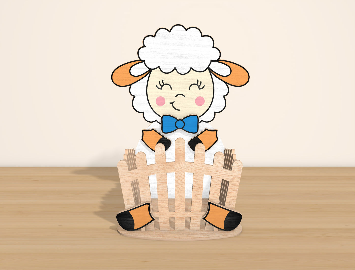 Easter Animal Basket SVG Bundle Laser Cut File | 6 Cute Animal Designs | Spring Tabletop Decor | Glowforge, xTool, LightBurn, etc.