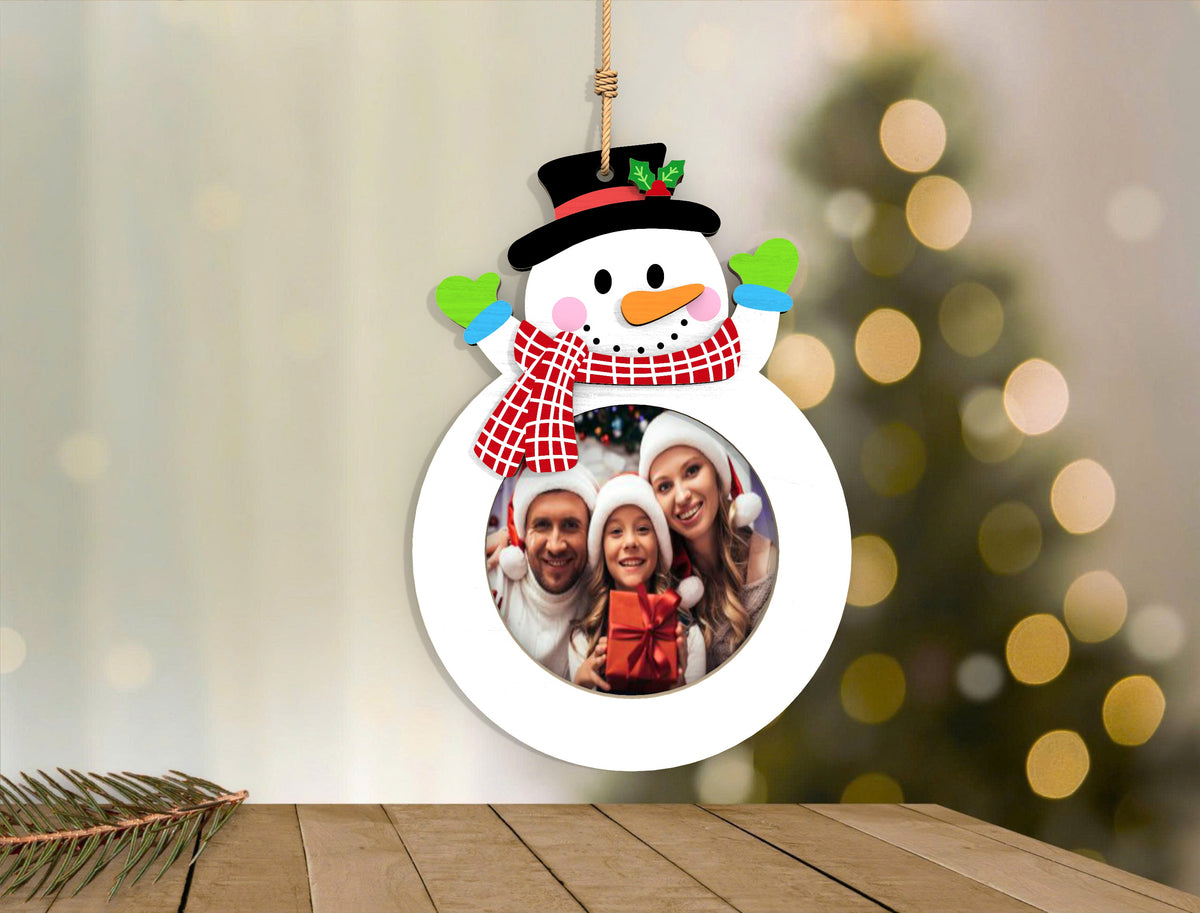 Christmas Character Photo Ornament SVG Bundle 3
