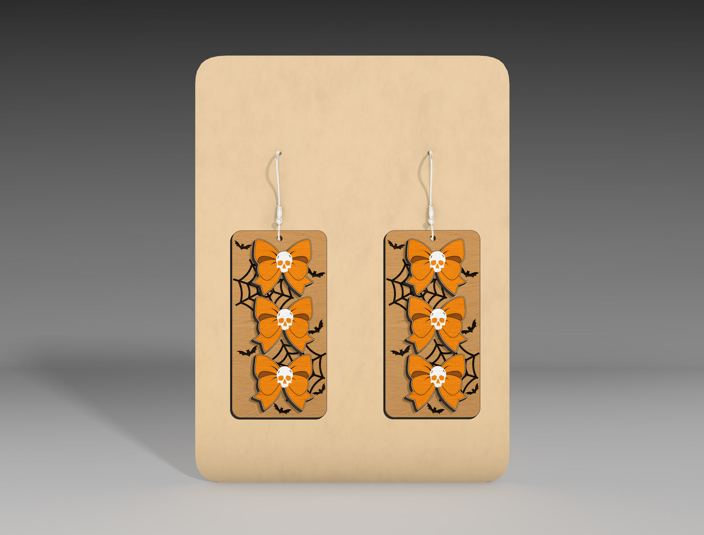 Halloween Rectangle Earrings SVG Bundle 10 Designs for Glowforge xTool
