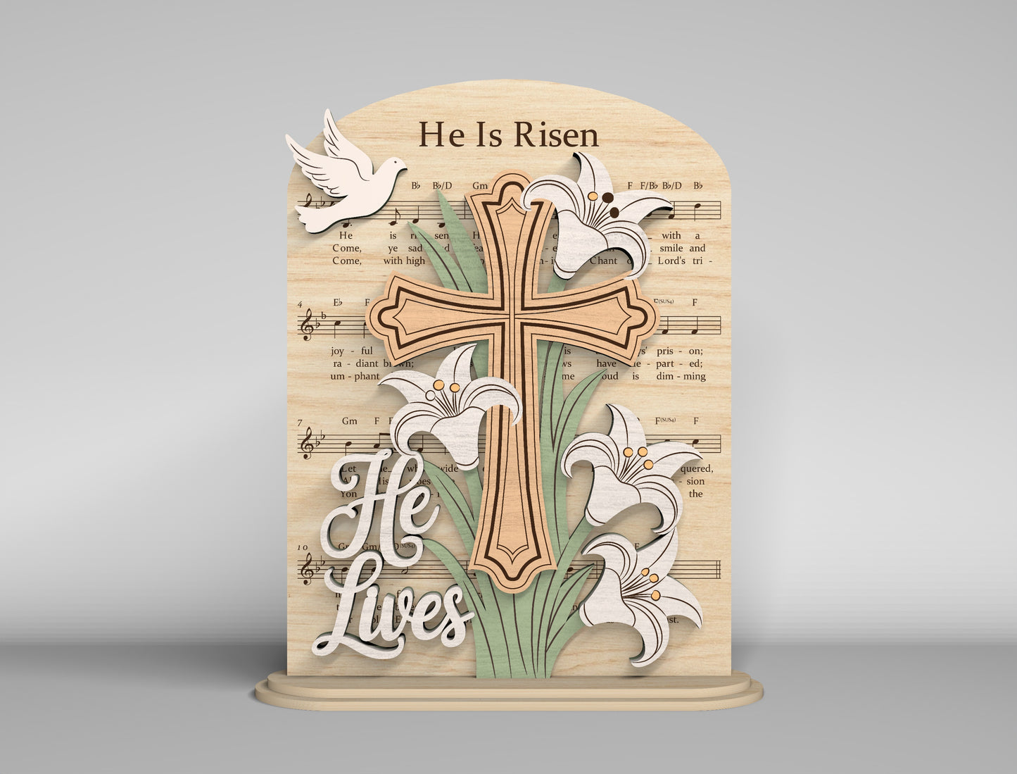 Easter Shelf Sitter SVG 9 Christian Easter Designs for LightBurn and Glowforge