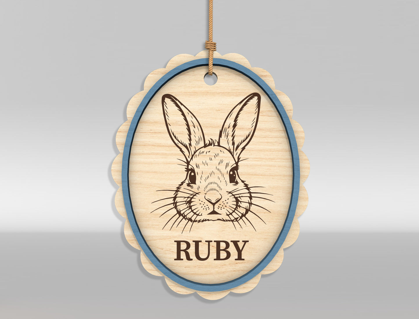 Easter Bunny Basket Tag SVG Bundle 18 Designs for Glowforge and xTool