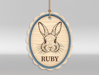 Easter Bunny Basket Tag SVG Bundle 18 Designs for Glowforge and xTool