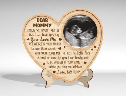 Ultrasound Mom and Dad Heart Sign SVG Bundle for Glowforge