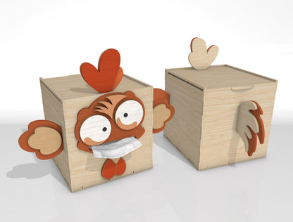 Funny Tissue Box Holder SVG Bundle for Glowforge and LightBurn