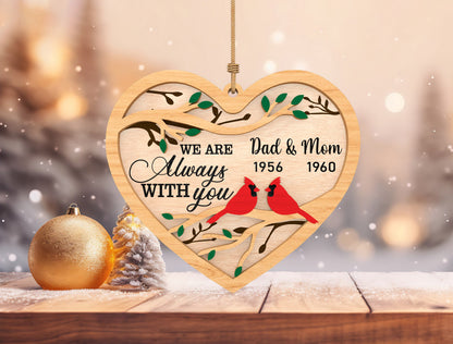 Remembrance Heart Ornament SVG for Glowforge and LightBurn