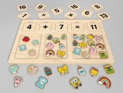 Montessori Math Toy SVG File for Glowforge and LightBurn