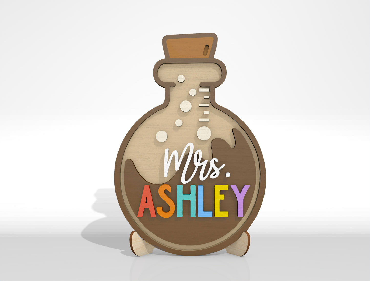 Personalized Teacher Door Sign SVG Bundle Laser Cut File