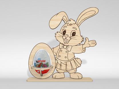 11 Easter Kinder Egg Holder Bundle SVG Laser Cut for LightBurn and Glowforge