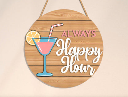 Summer Bar Sign Bundle SVG Laser Cut File for Glowforge and xTool