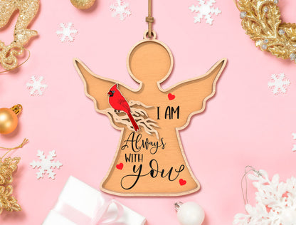 Cardinal Angel Memorial Ornament SVG Bundle Laser Cut File for Glowforge xTool LightBurn