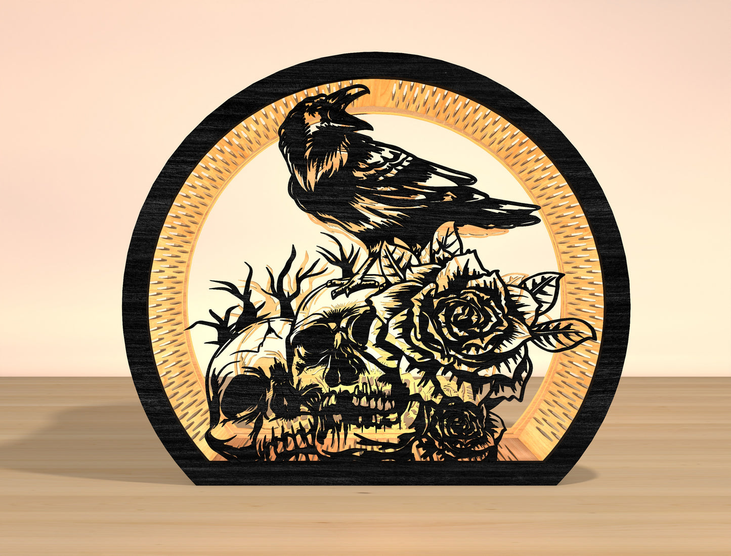 Raven Lantern Laser Cut File Bundle for Glowforge xTool LightBurn 6 Designs