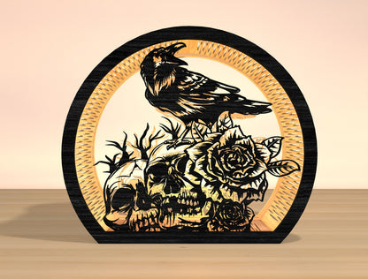 Raven Lantern Laser Cut File Bundle for Glowforge xTool LightBurn 6 Designs