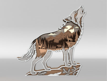 Multilayer Wildlife Animal SVG Bundle for Glowforge xTool LightBurn 10 Designs