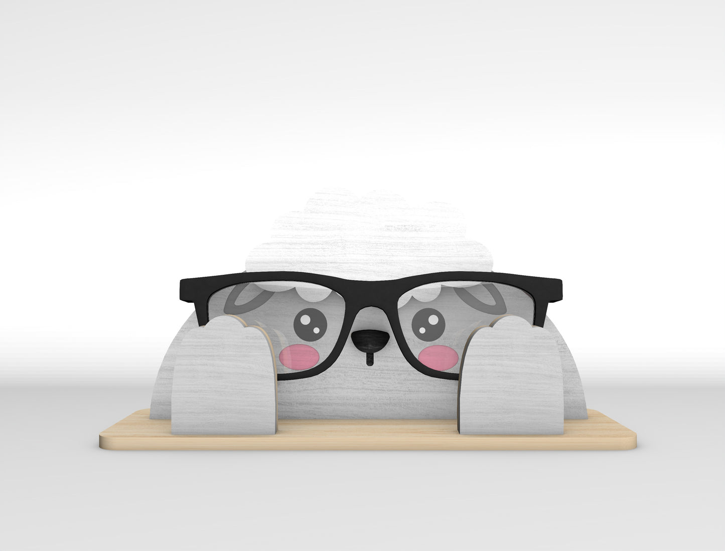 Easter Bunny Glasses Holder SVG Bundle Wooden Desk 5 Designs for LightBurn