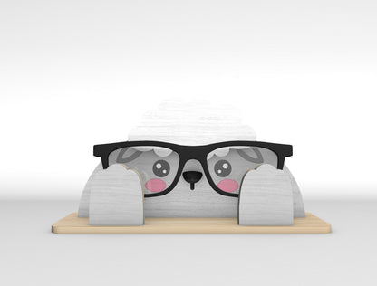 Easter Bunny Glasses Holder SVG Bundle Wooden Desk 5 Designs for LightBurn