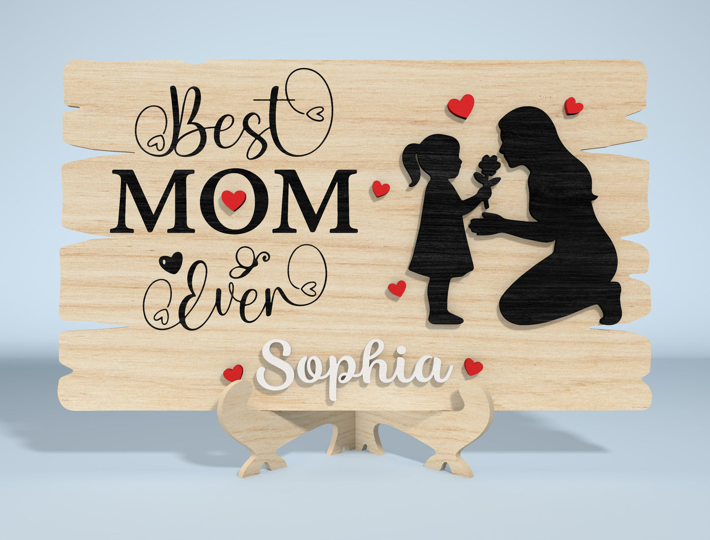 Mother's Day Quote Sign SVG Bundle Laser Cut File for Glowforge and xTool