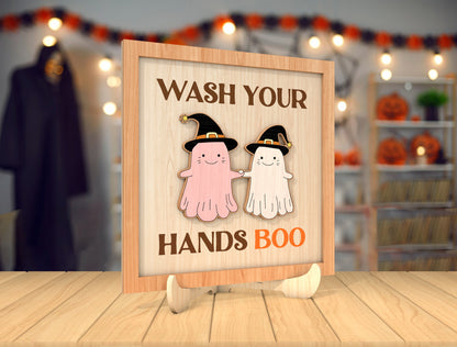 Halloween Wash Your Hands Sign SVG for Glowforge xTool LightBurn