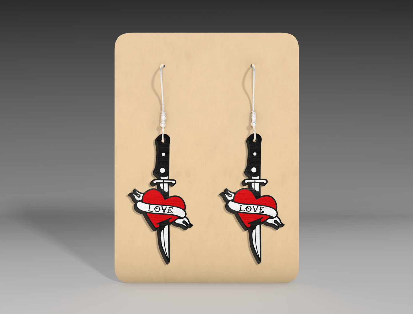 Halloween Horror Knife Earrings SVG Bundle 10 Designs for xTool LightBurn