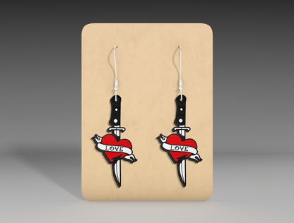 Halloween Horror Knife Earrings SVG Bundle 10 Designs for xTool LightBurn