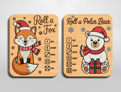 Christmas Puzzle Game SVG Bundle 13 Roll a Character Designs