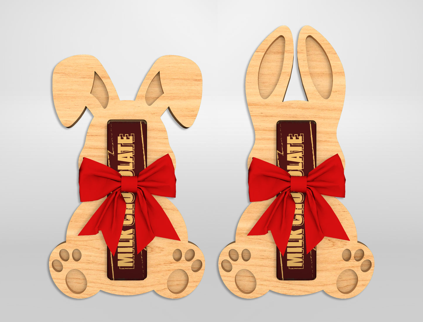 Easter Bunny Chocolate Holder SVG Cute Candy 6 Designs for Glowforge and xTool