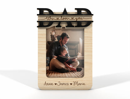 Dad Car Visor Photo Clip SVG Bundle Laser Cut File for Glowforge and xTool
