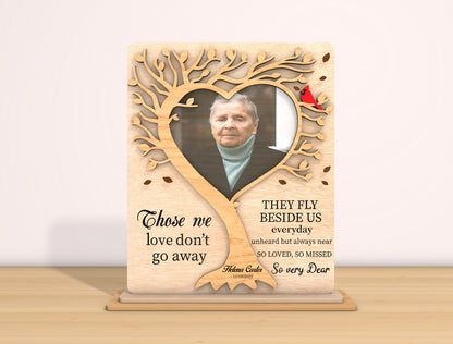 Memorial Tree Photo Sign SVG Laser Cut File for LightBurn